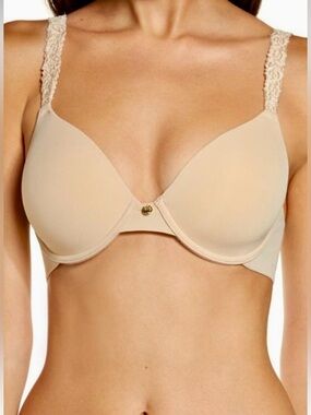 NEW Natori Rose Dream #731080 Underwire Bra Size 32DD Hazelnut Cafe